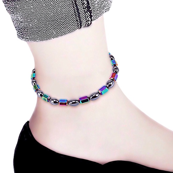 Jewelry - Anklet - Titanium & Stainless Steel Beads!.